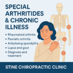 Board-certified chiropractic orthopedist in Fredericksburg, VA providing conservative treatment for rheumatoid arthritis, psoriatic arthritis, gout, and autoimmune arthritic conditions at Stine Chiropractic Clinic.